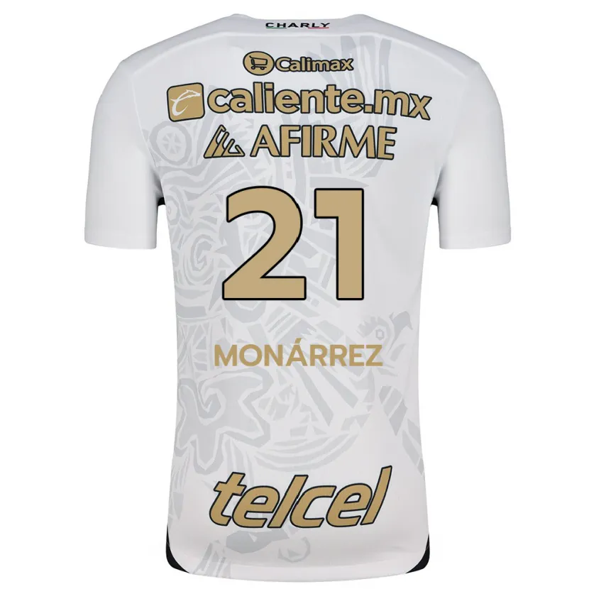 Danxen Homem Camisola Fernando Monárrez #21 Branco Preto Alternativa 2024/25 Camisa Brasil