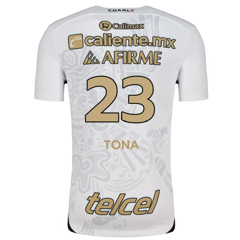 Danxen Homem Camisola Iván Tona #23 Branco Preto Alternativa 2024/25 Camisa Brasil