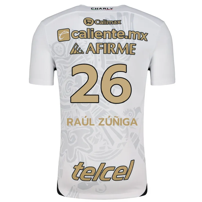Danxen Homem Camisola José Raúl Zúñiga #26 Branco Preto Alternativa 2024/25 Camisa Brasil