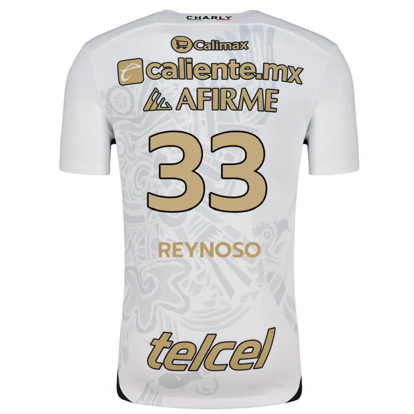Danxen Homem Camisola Emanuel Reynoso #33 Branco Preto Alternativa 2024/25 Camisa Brasil