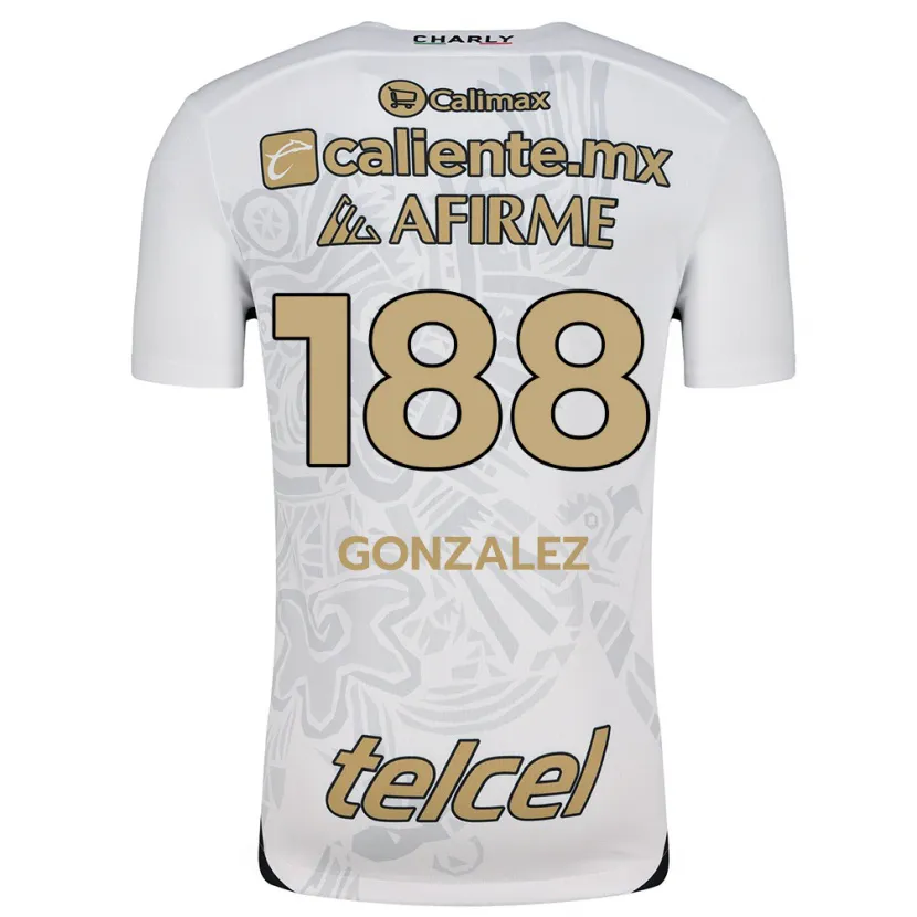 Danxen Homem Camisola Jorge González #188 Branco Preto Alternativa 2024/25 Camisa Brasil