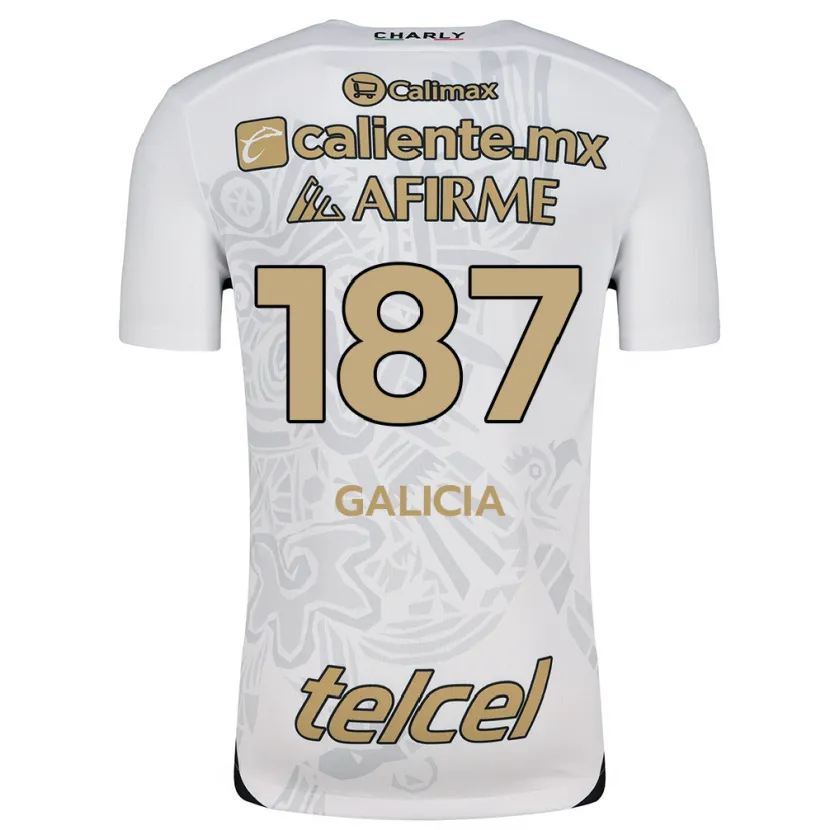 Danxen Homem Camisola Carlos Galicia #187 Branco Preto Alternativa 2024/25 Camisa Brasil