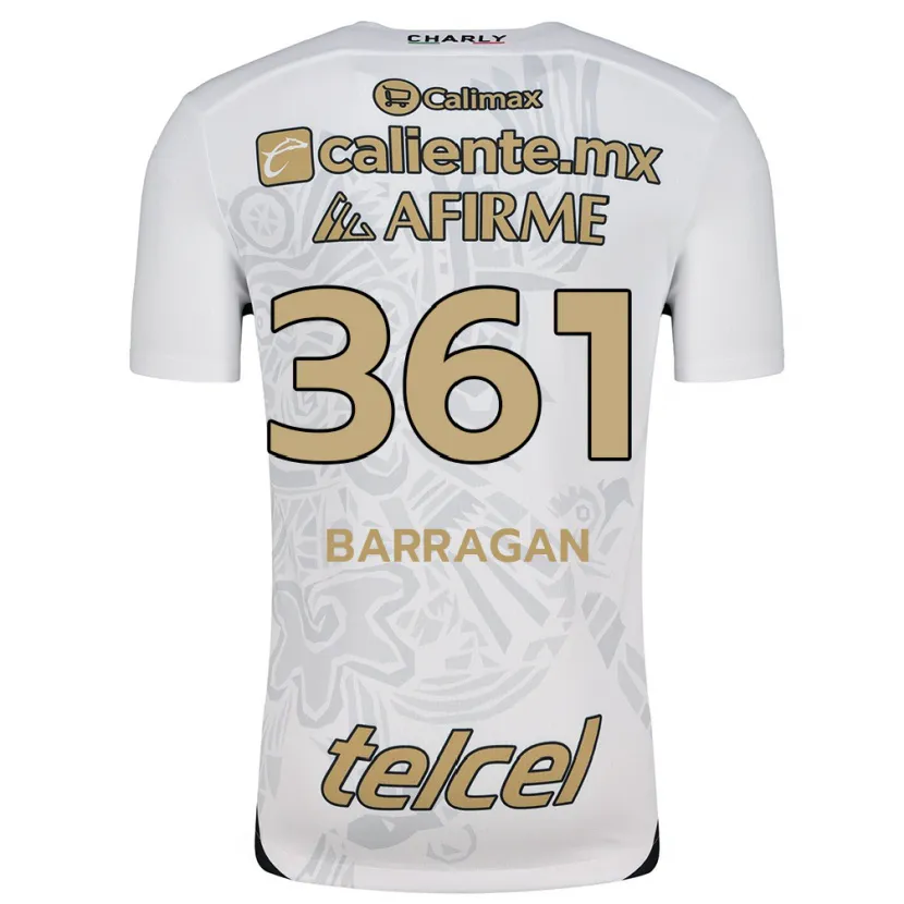 Danxen Homem Camisola Jesús Barragán #361 Branco Preto Alternativa 2024/25 Camisa Brasil
