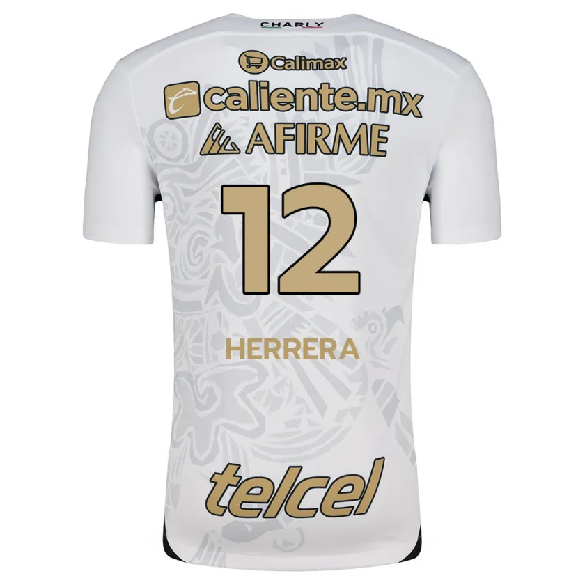 Danxen Homem Camisola Melissa Herrera #12 Branco Preto Alternativa 2024/25 Camisa Brasil
