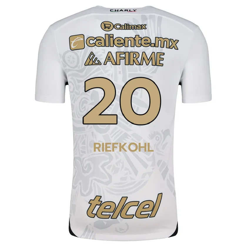 Danxen Homem Camisola Luciana Riefkohl #20 Branco Preto Alternativa 2024/25 Camisa Brasil