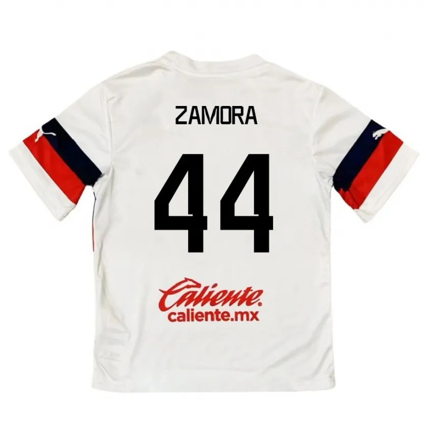 Danxen Homem Camisola Saúl Zamora #44 Branco Vermelho Alternativa 2024/25 Camisa Brasil