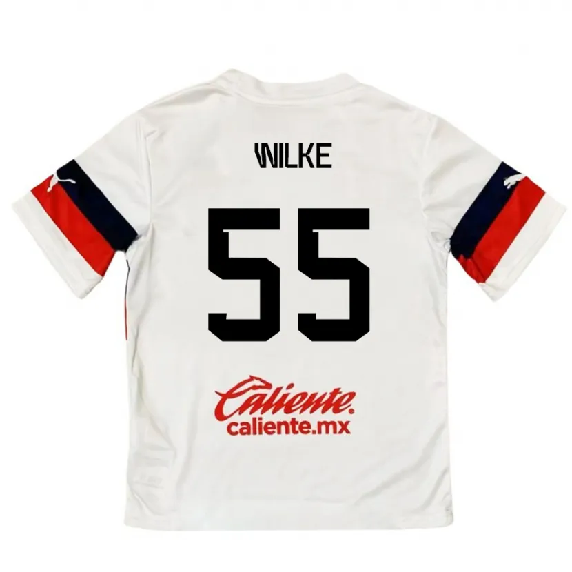 Danxen Homem Camisola Teun Wilke #55 Branco Vermelho Alternativa 2024/25 Camisa Brasil