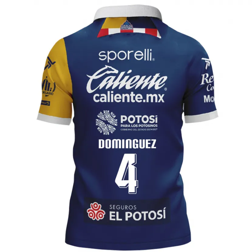 Danxen Homem Camisola Julio César Domínguez #4 Azul Amarelo Alternativa 2024/25 Camisa Brasil