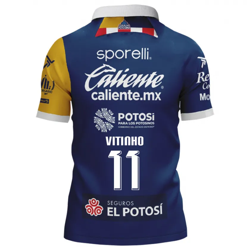 Danxen Homem Camisola Vitinho #11 Azul Amarelo Alternativa 2024/25 Camisa Brasil