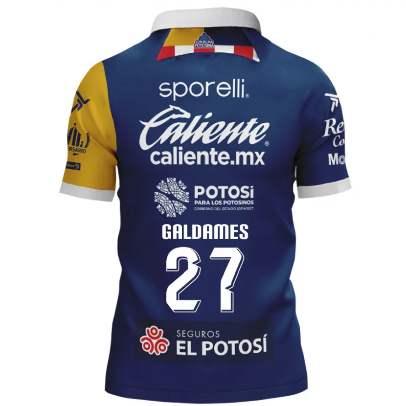 Danxen Homem Camisola Benjamín Galdames #27 Azul Amarelo Alternativa 2024/25 Camisa Brasil