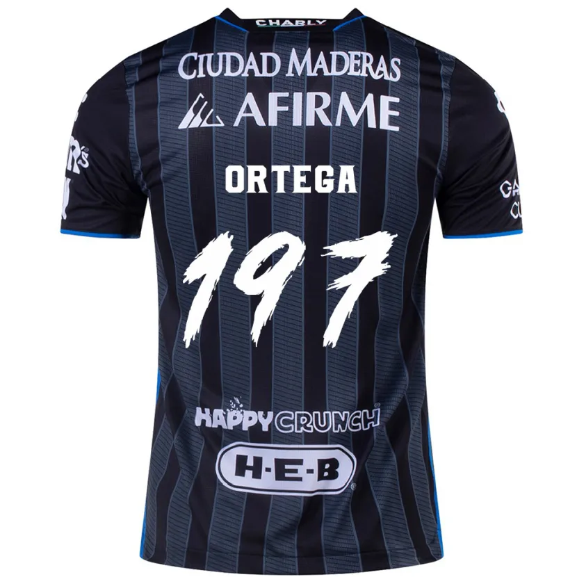 Danxen Homem Camisola Javier Ortega #197 Branco Preto Alternativa 2024/25 Camisa Brasil