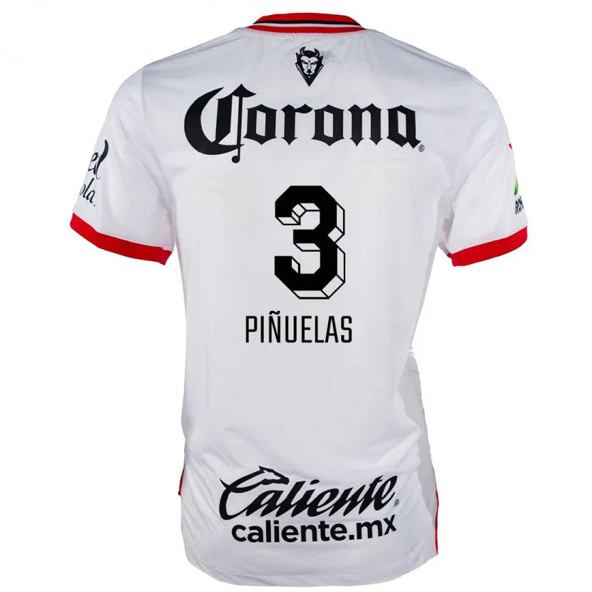 Danxen Homem Camisola Fernando Piñuelas #3 Branco Vermelho Alternativa 2024/25 Camisa Brasil