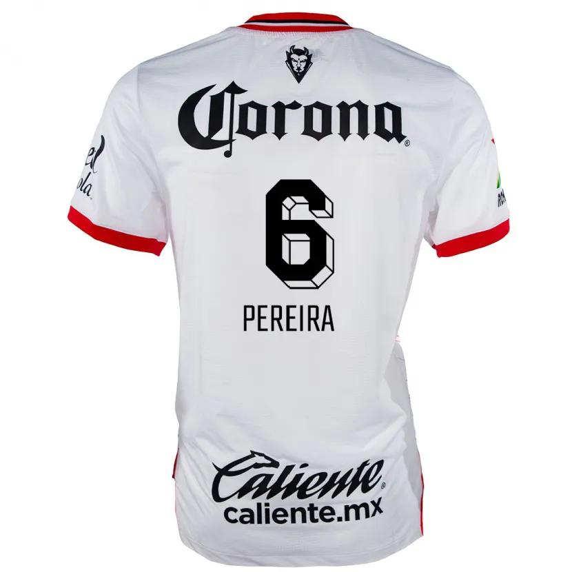 Danxen Homem Camisola Federico Pereira #6 Branco Vermelho Alternativa 2024/25 Camisa Brasil