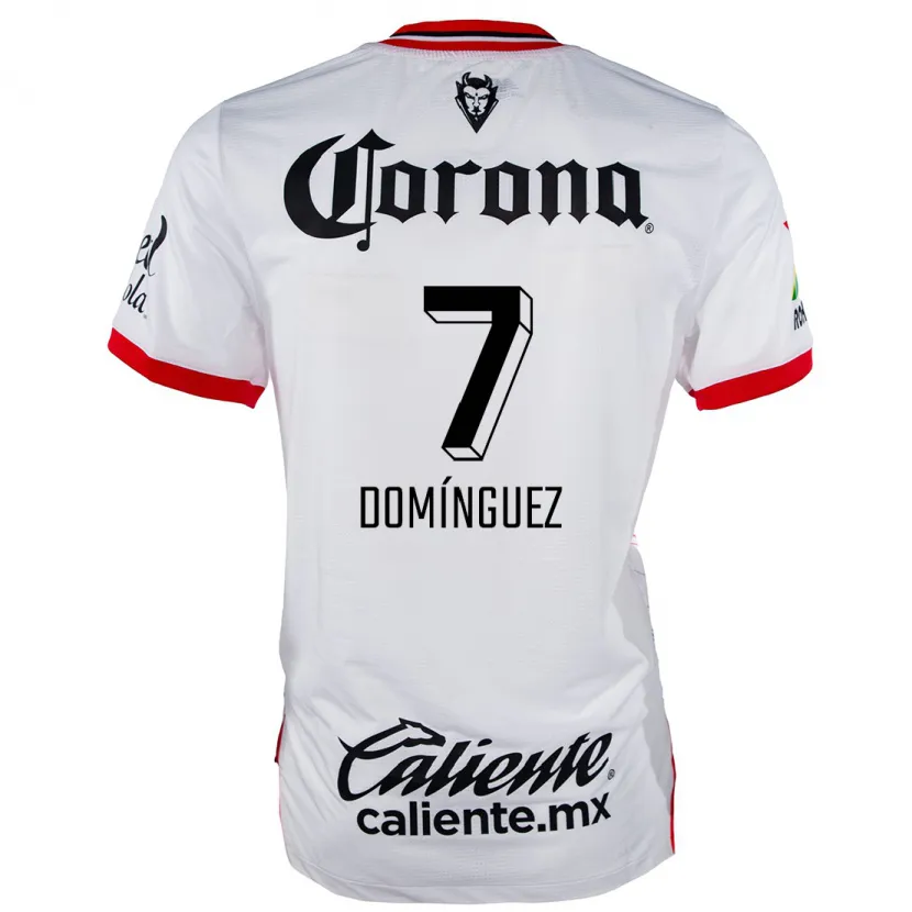Danxen Homem Camisola Juan Domínguez #7 Branco Vermelho Alternativa 2024/25 Camisa Brasil