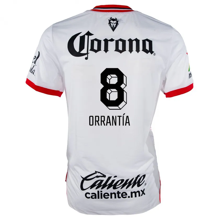 Danxen Homem Camisola Carlos Orrantía #8 Branco Vermelho Alternativa 2024/25 Camisa Brasil