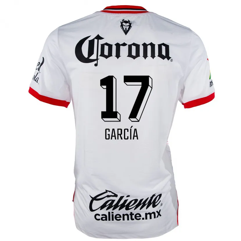Danxen Homem Camisola Brian García #17 Branco Vermelho Alternativa 2024/25 Camisa Brasil