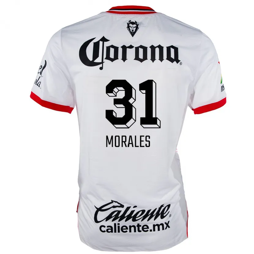 Danxen Homem Camisola Robert Morales #31 Branco Vermelho Alternativa 2024/25 Camisa Brasil