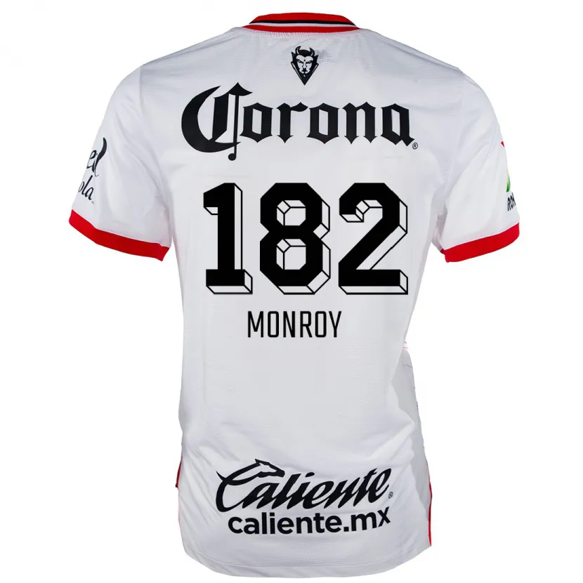 Danxen Homem Camisola Brayan Monroy #182 Branco Vermelho Alternativa 2024/25 Camisa Brasil