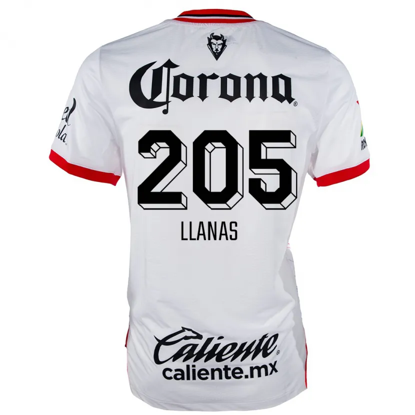 Danxen Homem Camisola Emmanuel Llanas #205 Branco Vermelho Alternativa 2024/25 Camisa Brasil