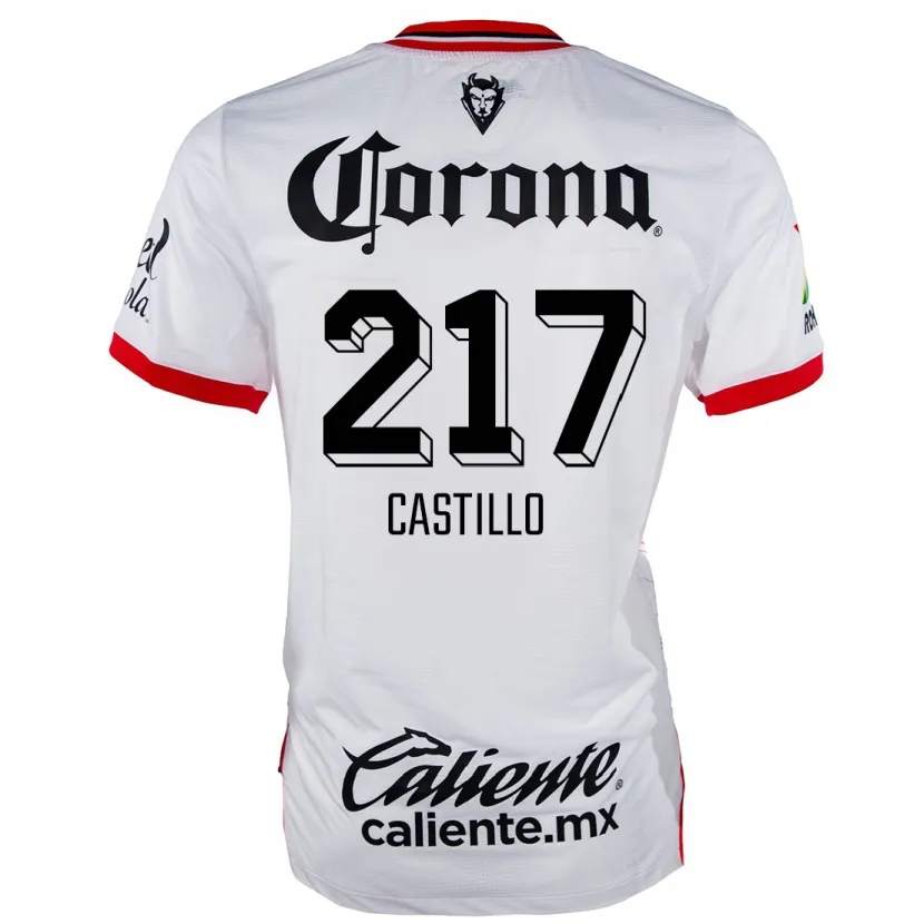 Danxen Homem Camisola Klever Castillo #217 Branco Vermelho Alternativa 2024/25 Camisa Brasil