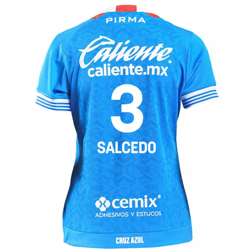 Danxen Mulher Camisola Carlos Salcedo #3 Céu Azul Principal 2024/25 Camisa Brasil