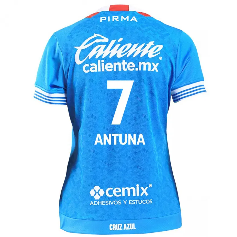 Danxen Mulher Camisola Uriel Antuna #7 Céu Azul Principal 2024/25 Camisa Brasil