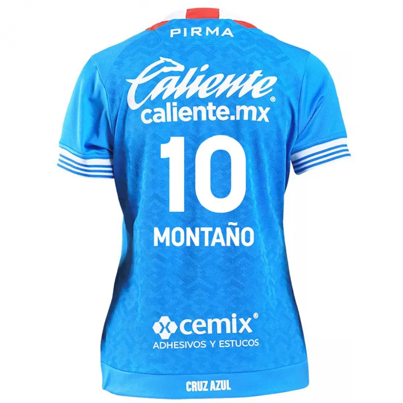 Danxen Mulher Camisola Andrés Montaño #10 Céu Azul Principal 2024/25 Camisa Brasil