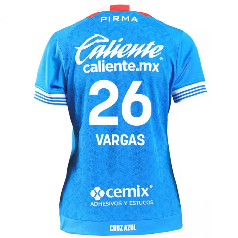 Danxen Mulher Camisola Carlos Vargas #26 Céu Azul Principal 2024/25 Camisa Brasil