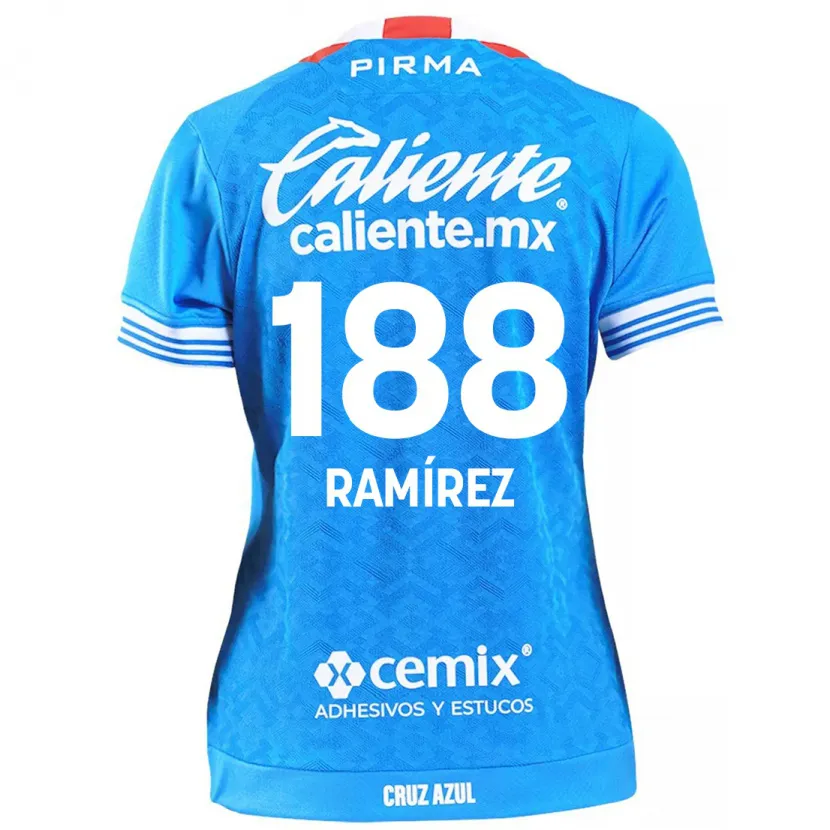 Danxen Mulher Camisola Diego Ramírez #188 Céu Azul Principal 2024/25 Camisa Brasil