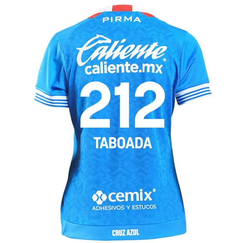 Danxen Mulher Camisola Víctor Taboada #212 Céu Azul Principal 2024/25 Camisa Brasil