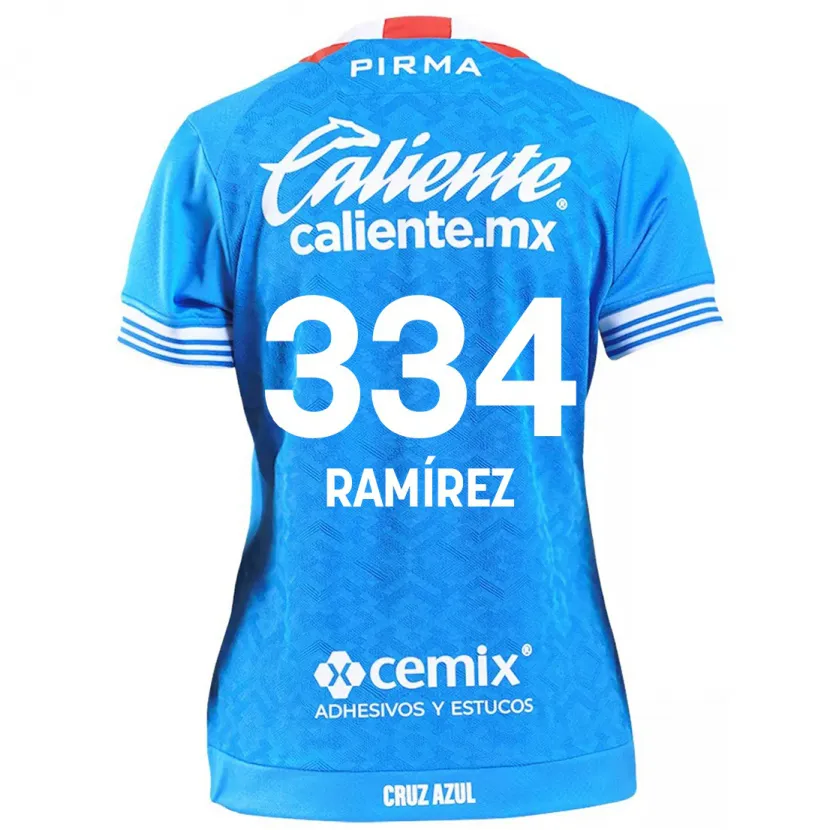 Danxen Mulher Camisola Mauricio Ramírez #334 Céu Azul Principal 2024/25 Camisa Brasil