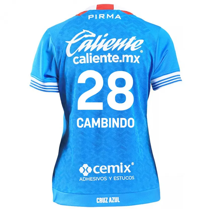 Danxen Mulher Camisola Diber Cambindo #28 Céu Azul Principal 2024/25 Camisa Brasil