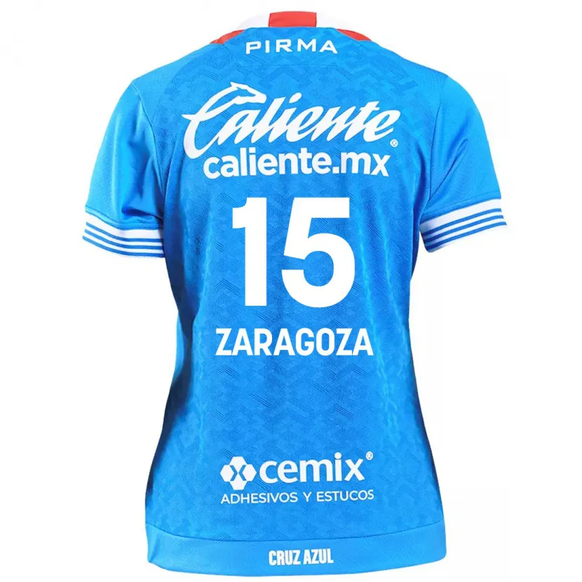 Danxen Mulher Camisola Nancy Zaragoza #15 Céu Azul Principal 2024/25 Camisa Brasil