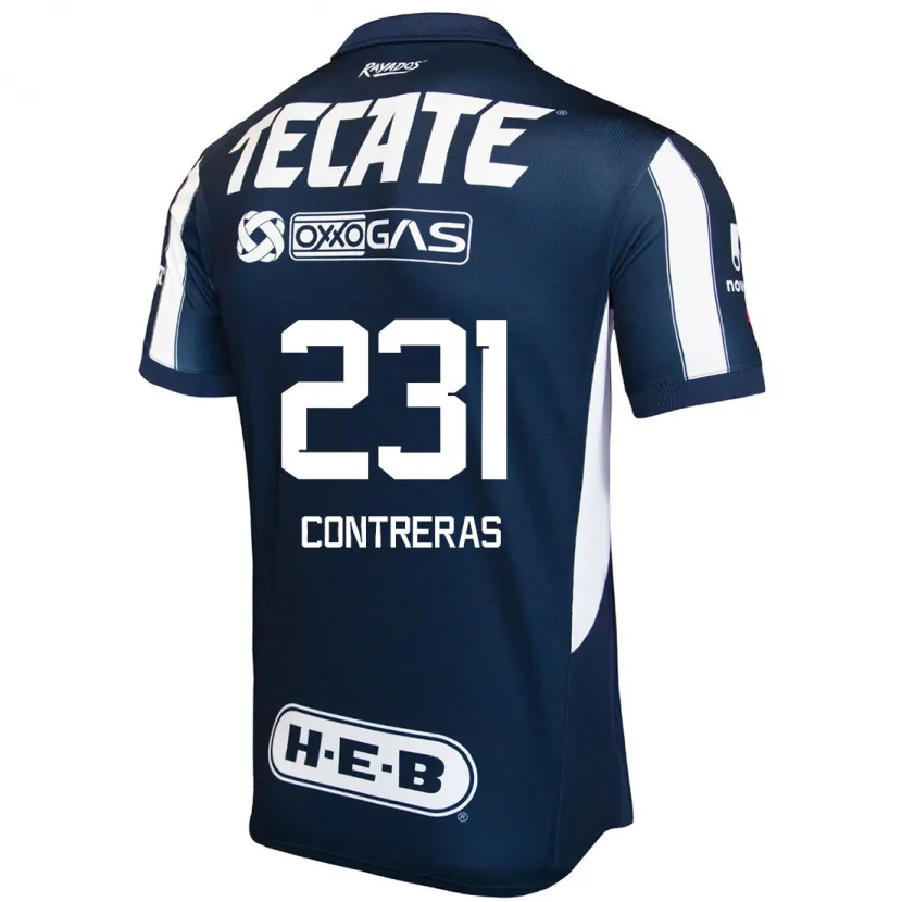 Danxen Mulher Camisola Óscar Contreras #231 Azul Vermelho Branco Principal 2024/25 Camisa Brasil