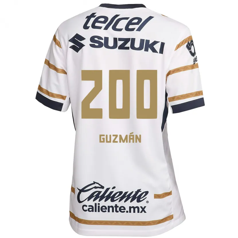 Danxen Mulher Camisola Alan Guzmán #200 Obsidiana Branca Principal 2024/25 Camisa Brasil