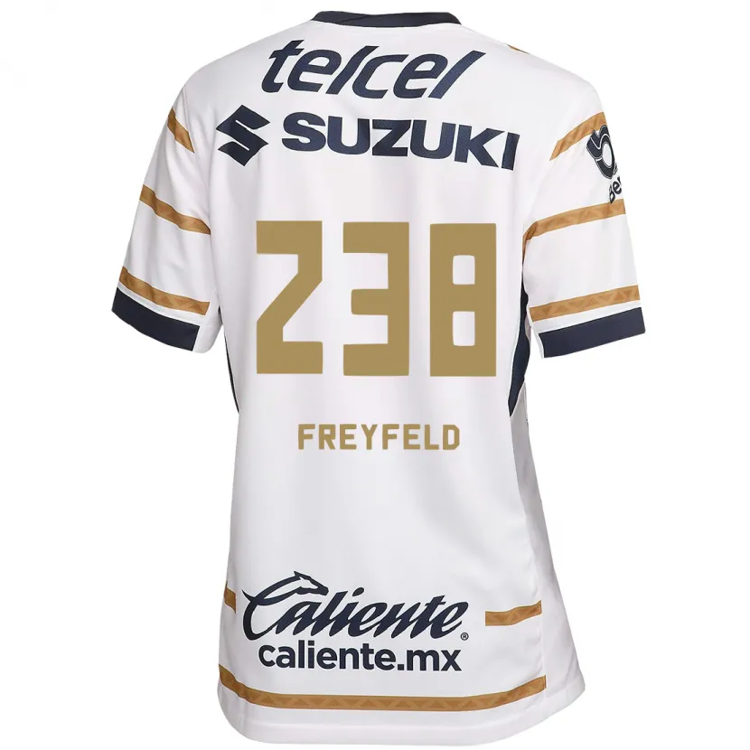 Danxen Mulher Camisola Julián Freyfeld #238 Obsidiana Branca Principal 2024/25 Camisa Brasil