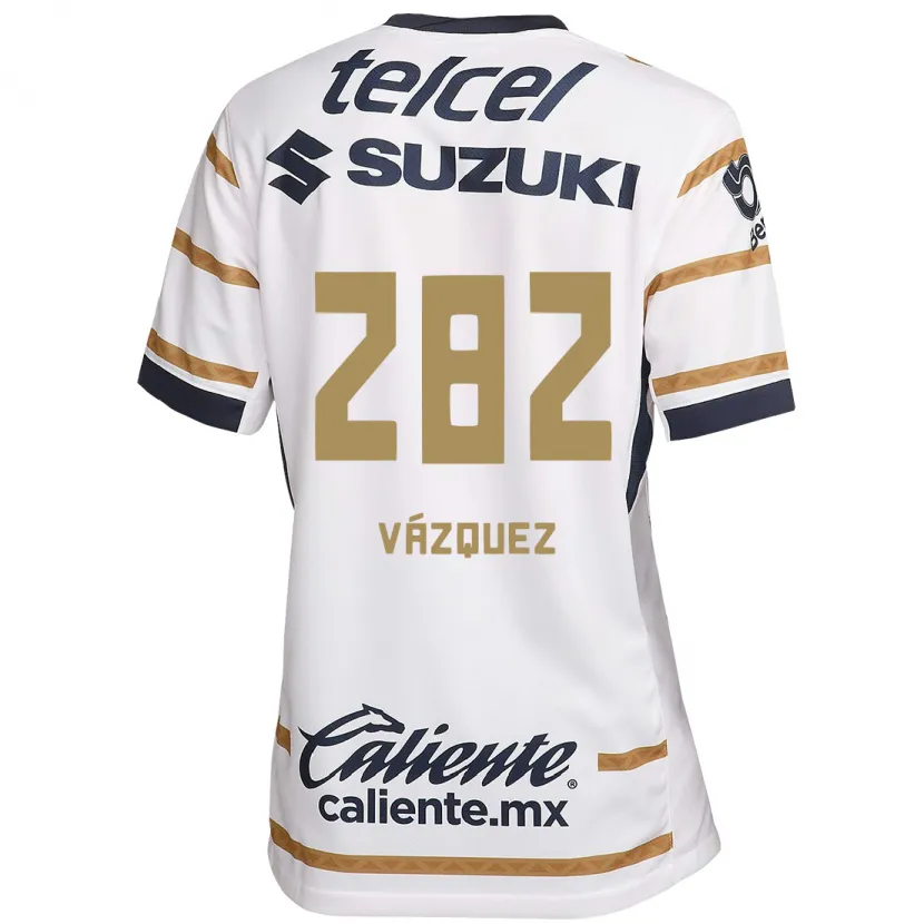 Danxen Mulher Camisola Austin Vázquez #282 Obsidiana Branca Principal 2024/25 Camisa Brasil