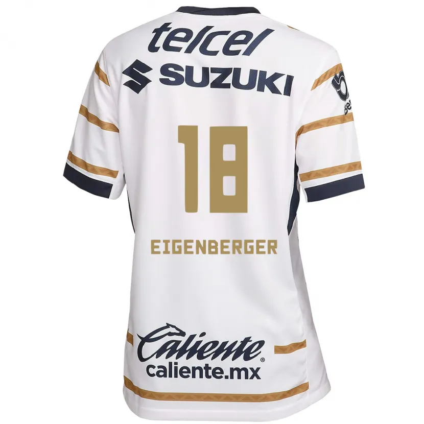 Danxen Mulher Camisola Chandra Eigenberger #18 Obsidiana Branca Principal 2024/25 Camisa Brasil
