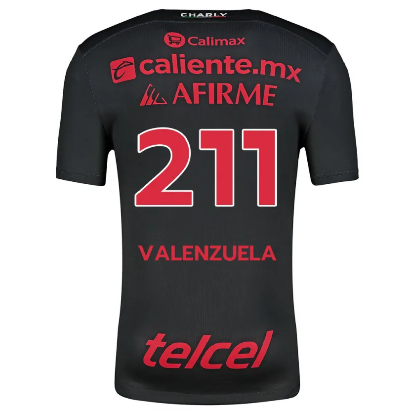 Danxen Mulher Camisola Aldieri Valenzuela #211 Preto Vermelho Principal 2024/25 Camisa Brasil