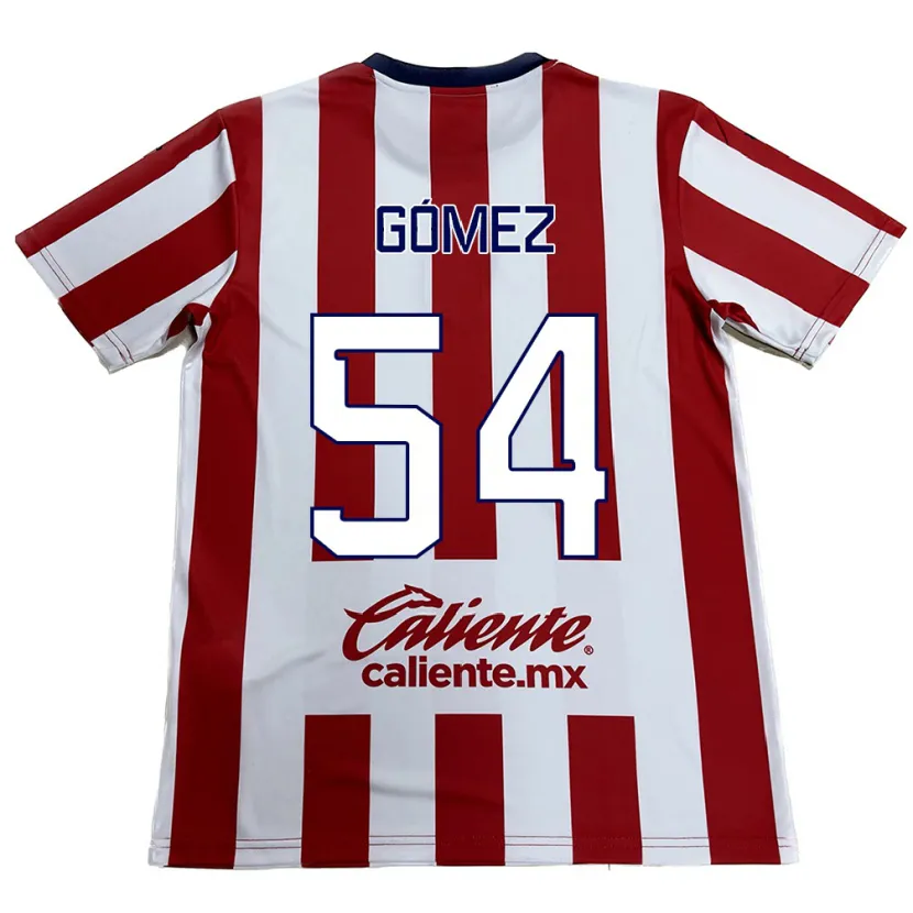 Danxen Mulher Camisola Miguel Gómez #54 Vermelho Branco Principal 2024/25 Camisa Brasil