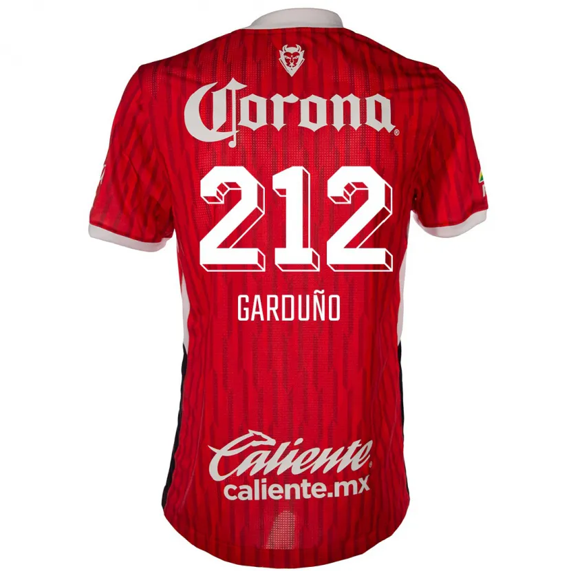 Danxen Mulher Camisola Carlos Garduño #212 Vermelho Branco Principal 2024/25 Camisa Brasil