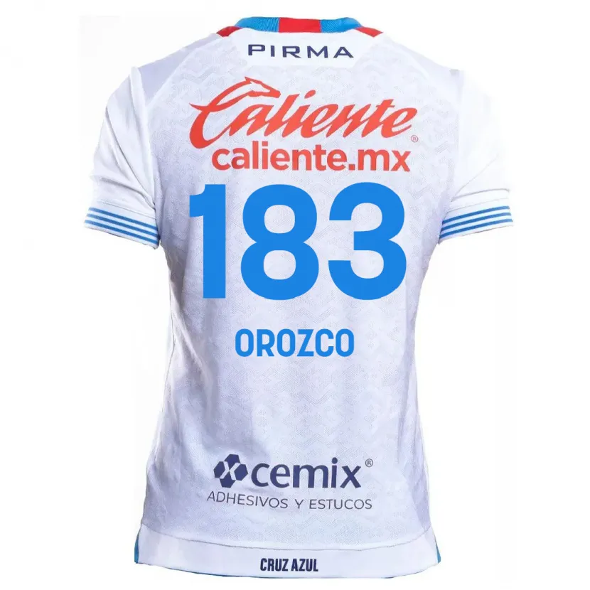 Danxen Mulher Camisola Fabrizzio Orozco #183 Branco Azul Alternativa 2024/25 Camisa Brasil