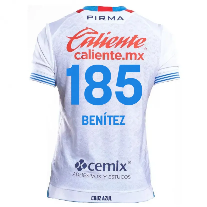 Danxen Mulher Camisola Cristopher Benítez #185 Branco Azul Alternativa 2024/25 Camisa Brasil