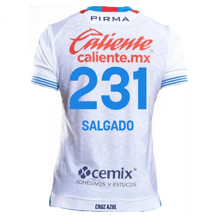 Danxen Mulher Camisola Bruno Salgado #231 Branco Azul Alternativa 2024/25 Camisa Brasil