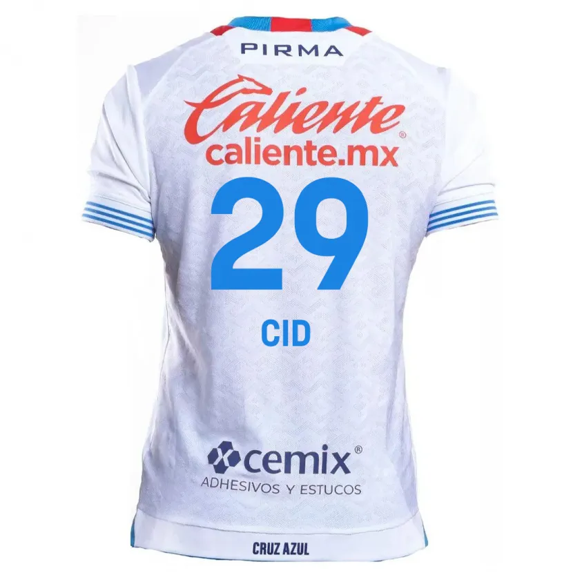 Danxen Mulher Camisola Claudia Cid #29 Branco Azul Alternativa 2024/25 Camisa Brasil