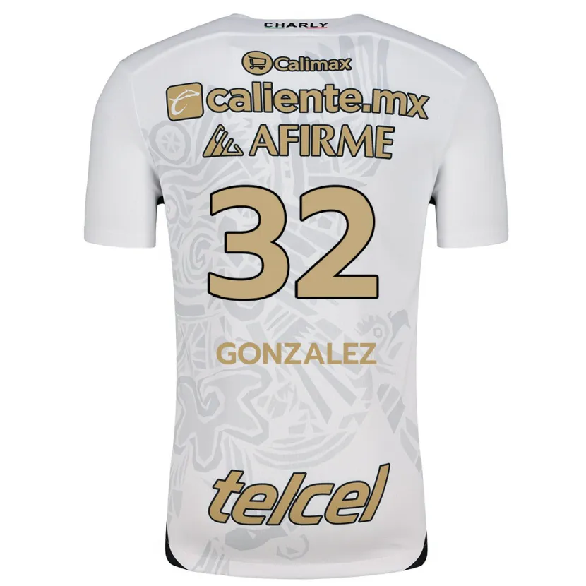 Danxen Mulher Camisola Carlos González #32 Branco Preto Alternativa 2024/25 Camisa Brasil