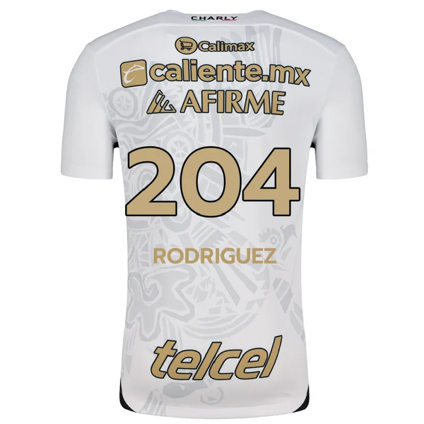 Danxen Mulher Camisola Jesús Rodríguez #204 Branco Preto Alternativa 2024/25 Camisa Brasil