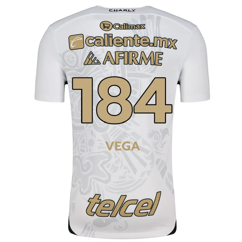Danxen Mulher Camisola Daniel Vega #184 Branco Preto Alternativa 2024/25 Camisa Brasil
