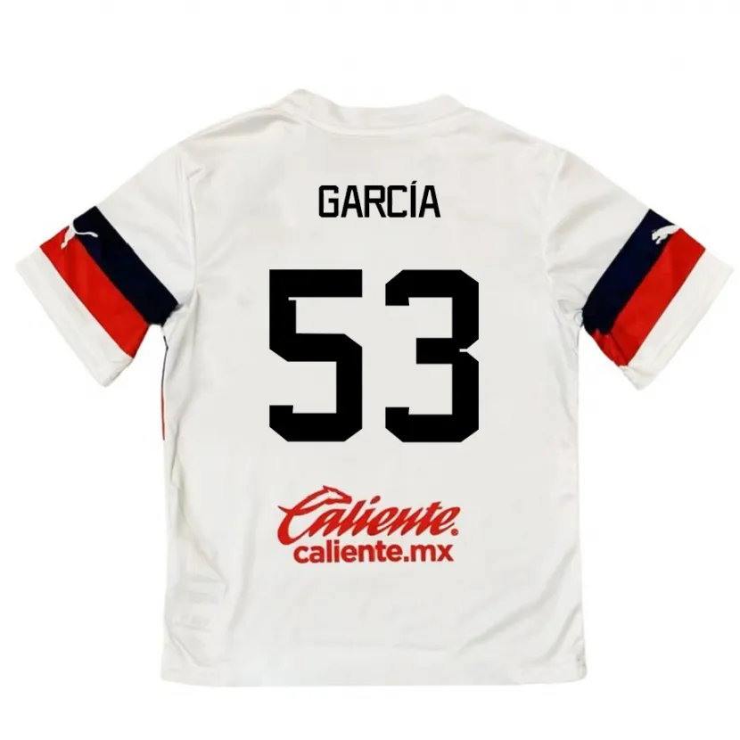 Danxen Mulher Camisola Uziel García #53 Branco Vermelho Alternativa 2024/25 Camisa Brasil