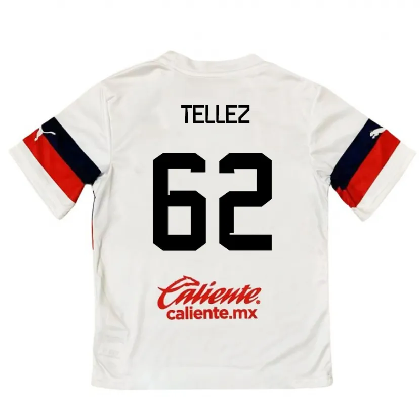 Danxen Mulher Camisola Brandon Téllez #62 Branco Vermelho Alternativa 2024/25 Camisa Brasil